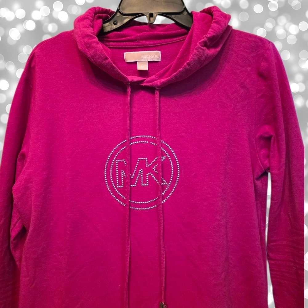 Michael Kors Fuchsia Hoodie with Logo